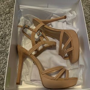 bogga stiletto sandals honey schutz size 7.5
